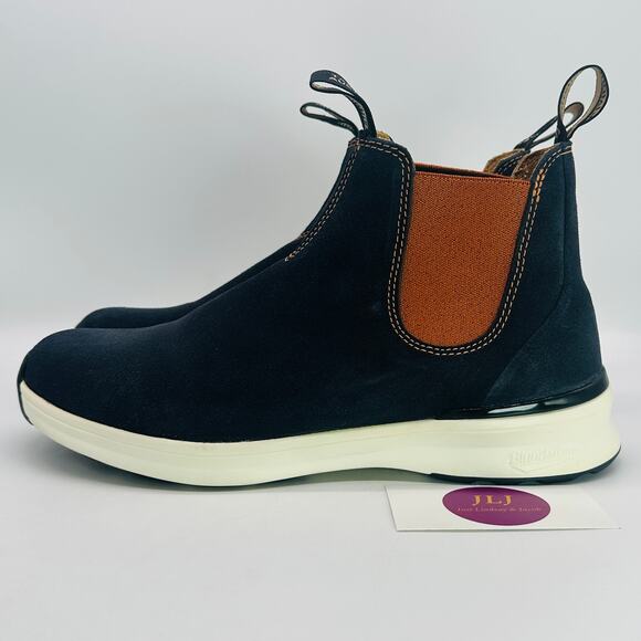 Blundstone Men's 2147 Suede Blue Leather Pull On Chelsea Boots 9 UK/ US 10 - Picture 5 of 12